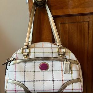Coach Peyton Tattersall Satchel - Perfect summer bag. Perfect condition!
